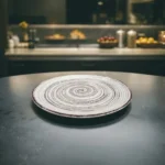 Giro di Rosso – Red spiral ceramic dinner plate