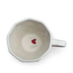 Sorso Cupido ceramic tea cup with heart-inspired design for romantic moments
