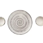 Spirale Marrone dinner set under 1000 with a brown spiral design, ideal for premium dining