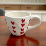 Sorso Cupido ceramic tea cup with heart-inspired design for romantic moments