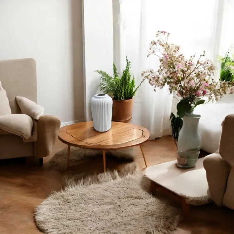 Vel Bianco ceramic vase with sleek white design, perfect for floral arrangements in the living room