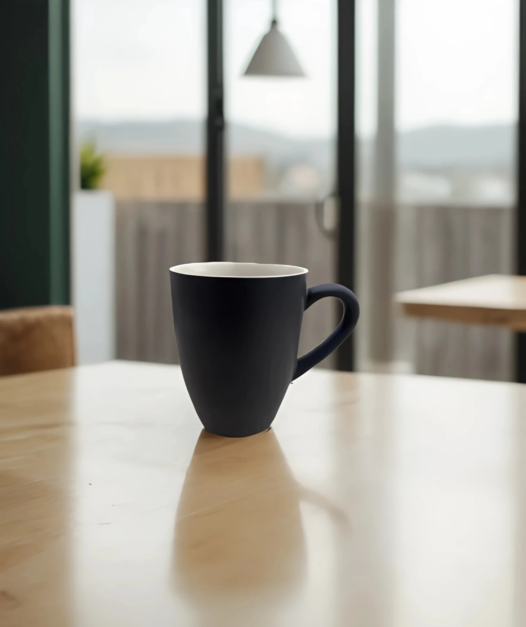 Midnight Infuso ceramic mug with a dark, sophisticated design
