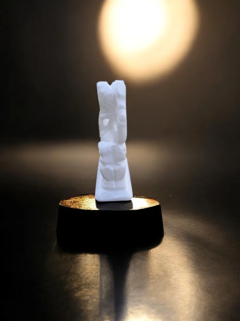 Vighnaharta marble mini sculpture – white Ganesha idol for decor and blessing