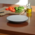 Piatto di Muschio – Moss green ceramic plate for dining