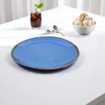 Blu Veloce – Blue ceramic plate from ceramic plate set