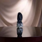 Volti Antichi mini sculpture – earthy-toned ancient stone face sculpture