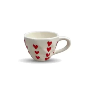 Sorso Cupido ceramic tea cup with heart-inspired design for romantic moments
