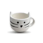 Miao Magico ceramic coffee cup with a playful cat design for cat lovers