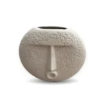 Sfera Anima ceramic vase with spherical design, perfect for displaying flowers in any room