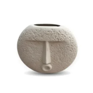 Sfera Anima ceramic vase with spherical design, perfect for displaying flowers in any room