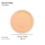 Sol Plate – Yellow Ceramic Plate from ceramic dinner plate set