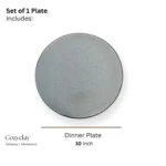Piatto di Muschio – Moss green ceramic plate for dining