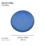 Blu Veloce – Blue ceramic plate from ceramic plate set