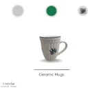 Herb Sors ceramic mug with botanical design, ideal for coffee lovers