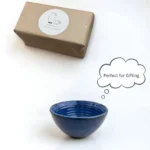 Blu Gal ceramic serving bowl with deep blue ocean-inspired design for serving meals