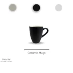Midnight Infuso ceramic mug with a dark, sophisticated design