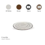 Giro di Rosso – Red spiral ceramic dinner plate