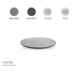 Piatto di Muschio – Moss green ceramic plate for dining