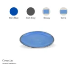 Blu Veloce – Blue ceramic plate from ceramic plate set