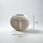 Sfera Anima ceramic vase with spherical design, perfect for displaying flowers in any room