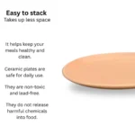 Sol Plate – Yellow Ceramic Plate from ceramic dinner plate set