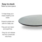 Piatto di Muschio – Moss green ceramic plate for dining