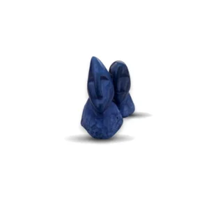 Spirito Calmo mini sculpture – beige stone face sculpture for home decor