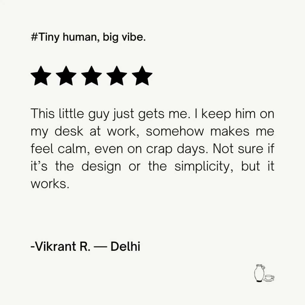 Customer review for mini sculpture from CozyClay