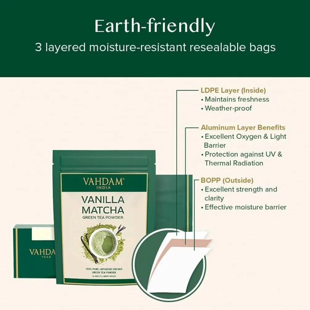 VAHDAM Pure Matcha – Green Tea Powder 50g for Daily Use
