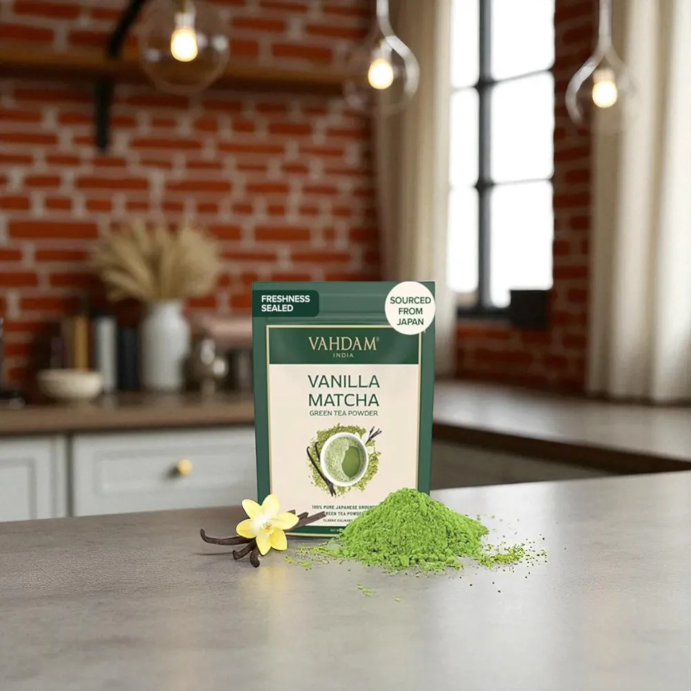 VAHDAM Pure Matcha – Green Tea Powder 50g for Daily Use